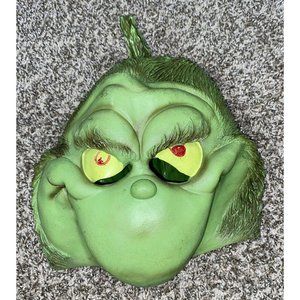VINTAGE 1998 LATEX RUBBER GRINCH STOLE CHRISTMAS HALLOWEEN MASK CLOWN ALLEY